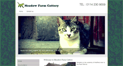 Desktop Screenshot of meadowfarmcattery.co.uk