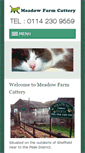 Mobile Screenshot of meadowfarmcattery.co.uk