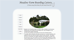 Desktop Screenshot of meadowfarmcattery.co.nz
