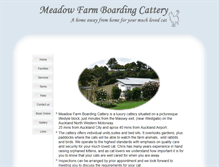 Tablet Screenshot of meadowfarmcattery.co.nz